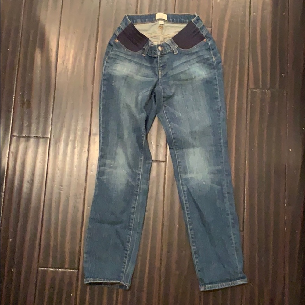 J.Crew maternity slim broken in boyfriend jean